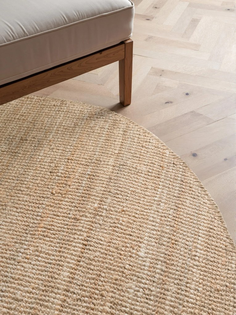 Dywan naturalny jutowy ręcznie tkany Boucle naturalnie złoty 60 cm x 90 cm