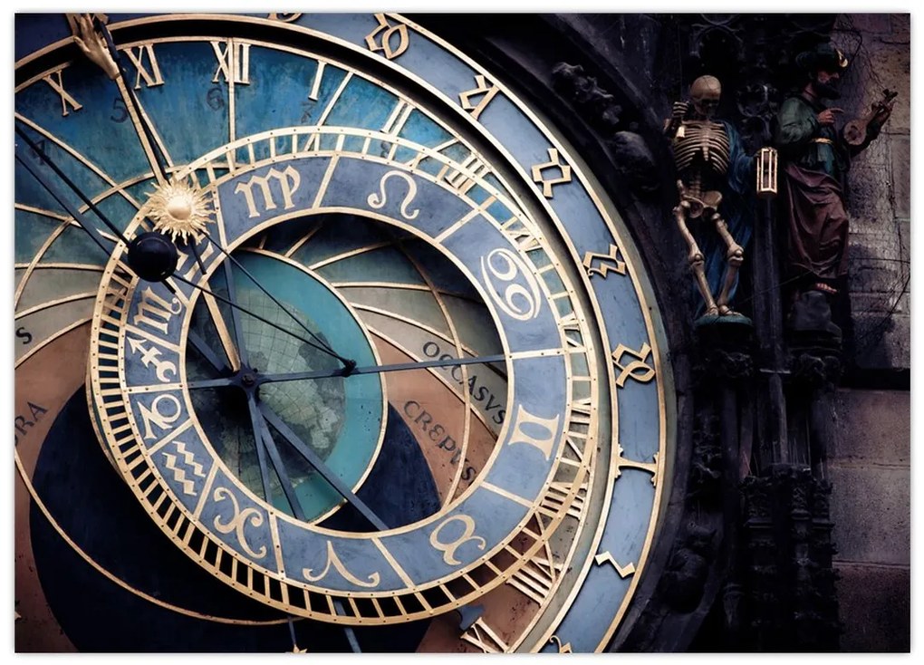 Obraz - Praski zegar astronomiczny, Praga (70x50 cm)