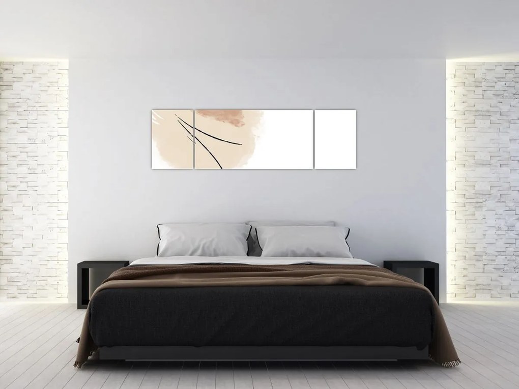Obraz - Biała abstrakcja (170x50 cm)