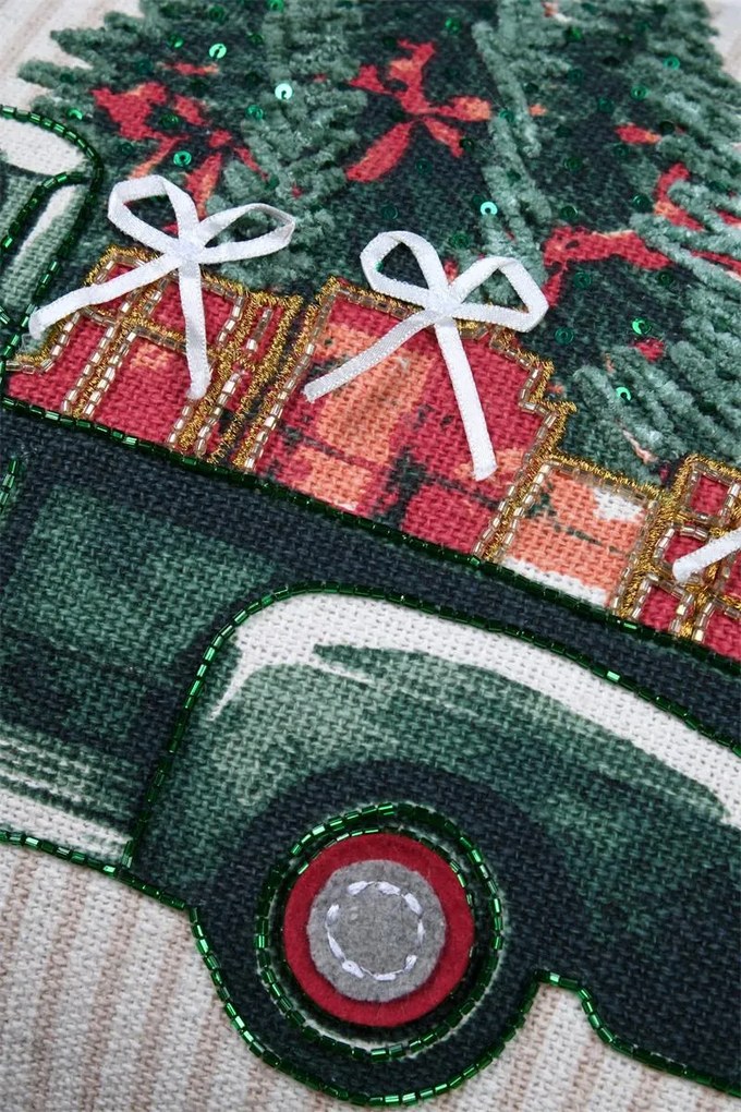 Poduszka świąteczna z nadrukiem, 35 × 55 cm