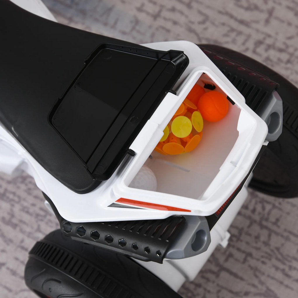 HOMCOM Jeździk Samochodzik dla dzieci Pojazd do jeżdżenia dla dzieci w wieku 18-36 miesięcy z muzyką biały