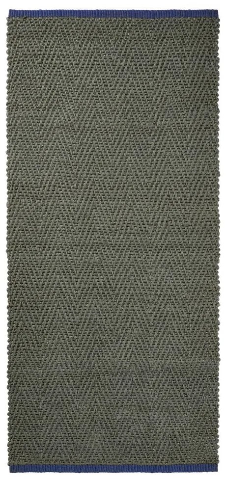 Ciemnozielony chodnik z juty 70x150 cm Notes – Mette Ditmer Denmark