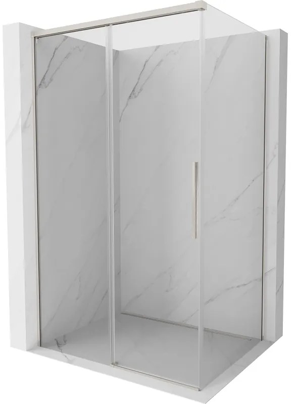 Mexen Rox kabina prysznicowa rozsuwana 150 x 95 cm, transparent, nikiel szczotkowany - 8C2-150-095-97-00