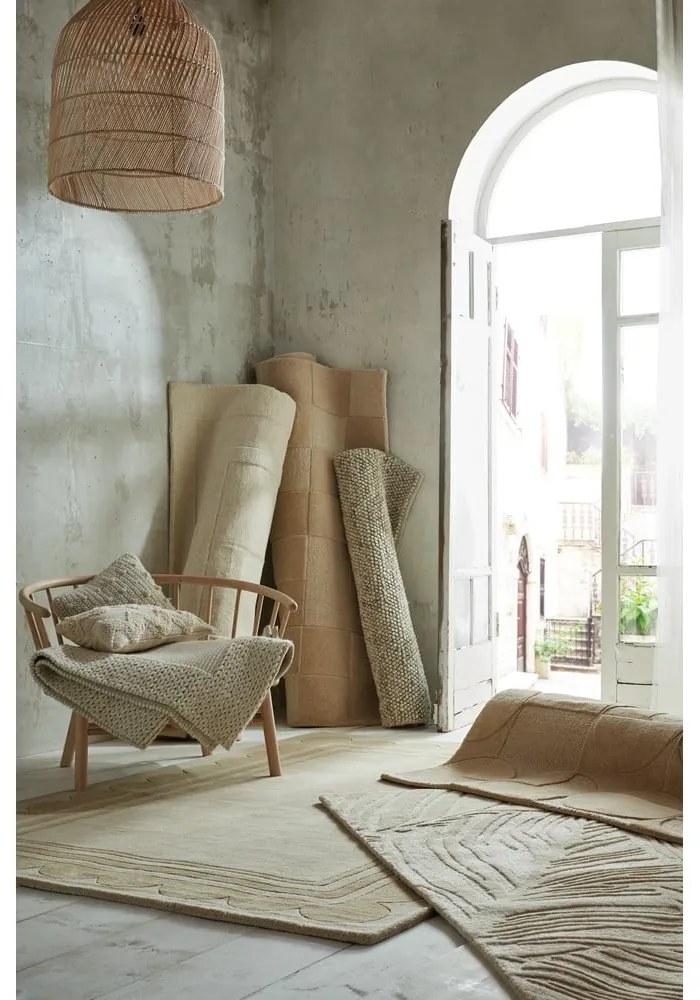 Beżowy dywan wełniany 230x160 cm Rue – Flair Rugs