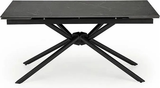 Stół rozkładany VITORINO 160(220)x90 czarny marmur