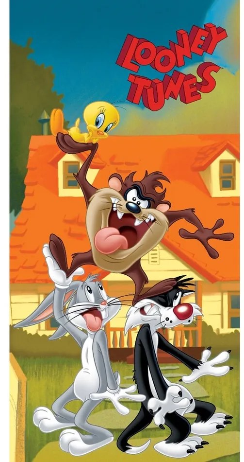 Ręcznik kąpielowy Looney Tunes Taz Show, 70 x 140 cm