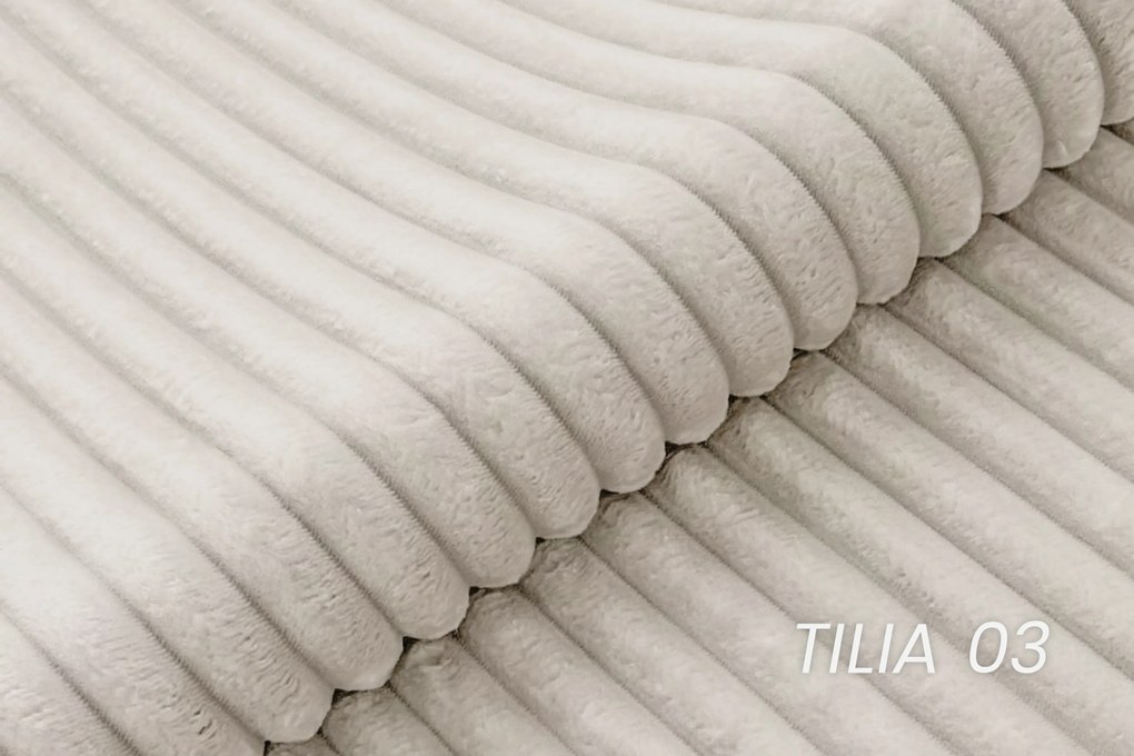 Kanapa rozkładana Firioza z pojemnikiem - ecru plusz Tilia 03