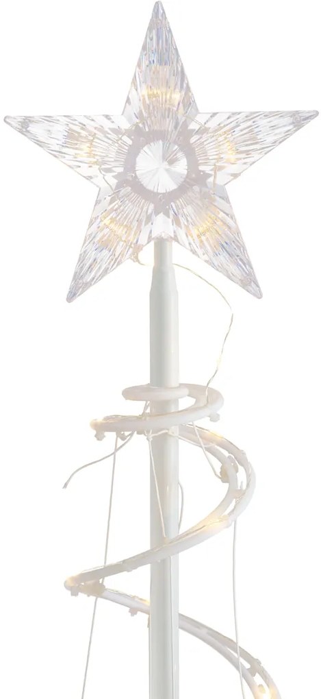 Choinka biała z LED IP44 - Puno