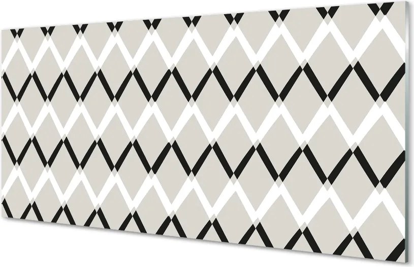 Panel szklany do Kuchni Szlachetny Wzór Diamentowy