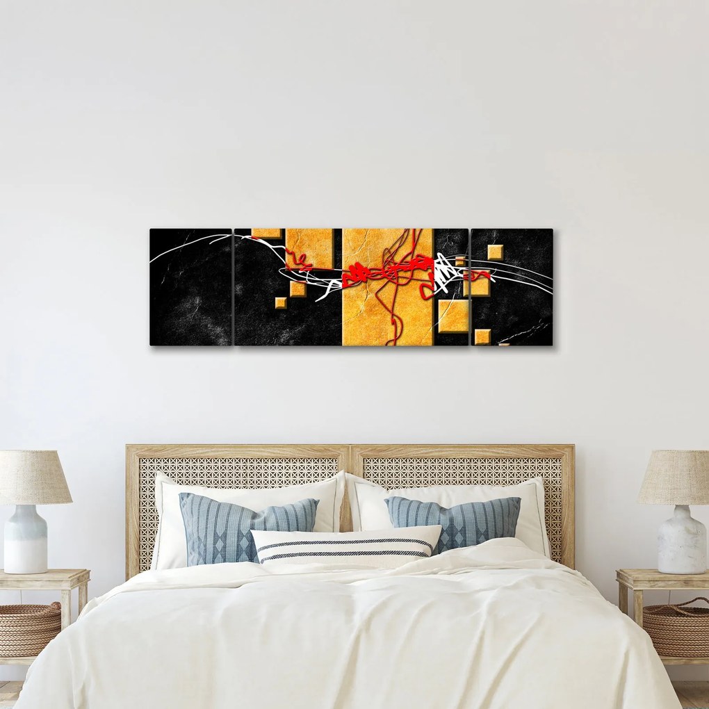 Abstrakcyjny obraz - Tancerka (170x50 cm)