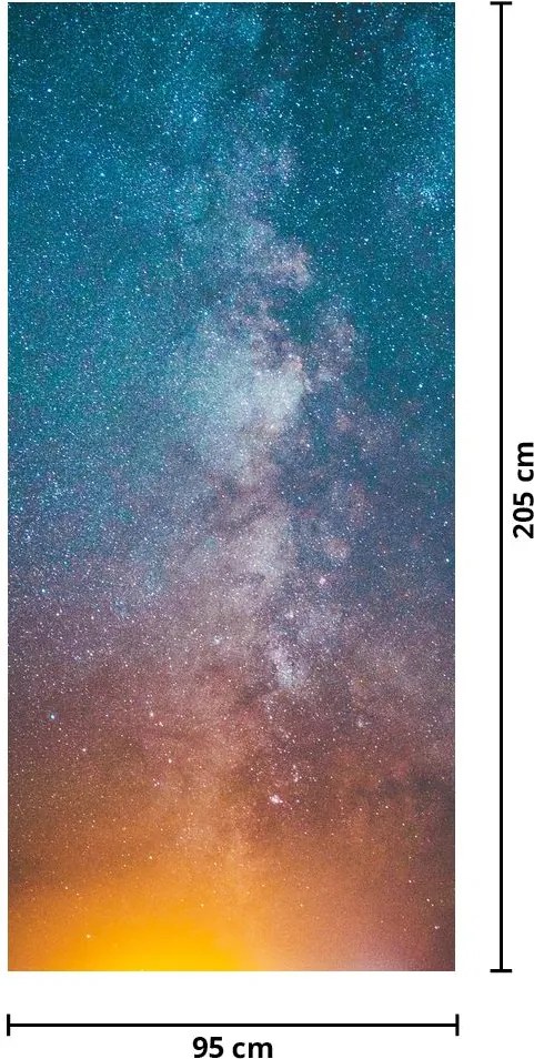 Fototapeta na drzwi - Droga Mleczna (95x205cm)
