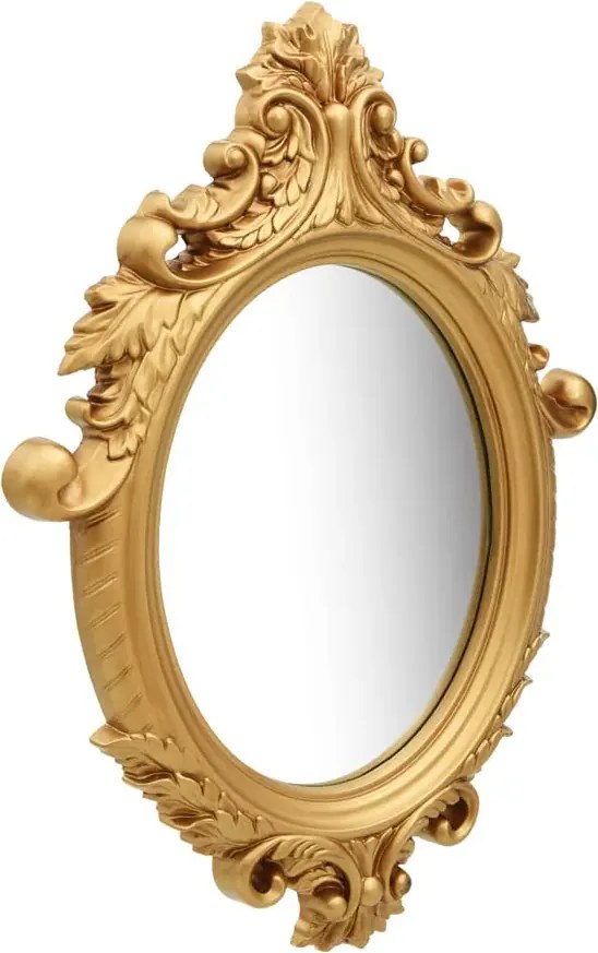 Owalne Złote Lustro W Stylu Glamour L6-B99