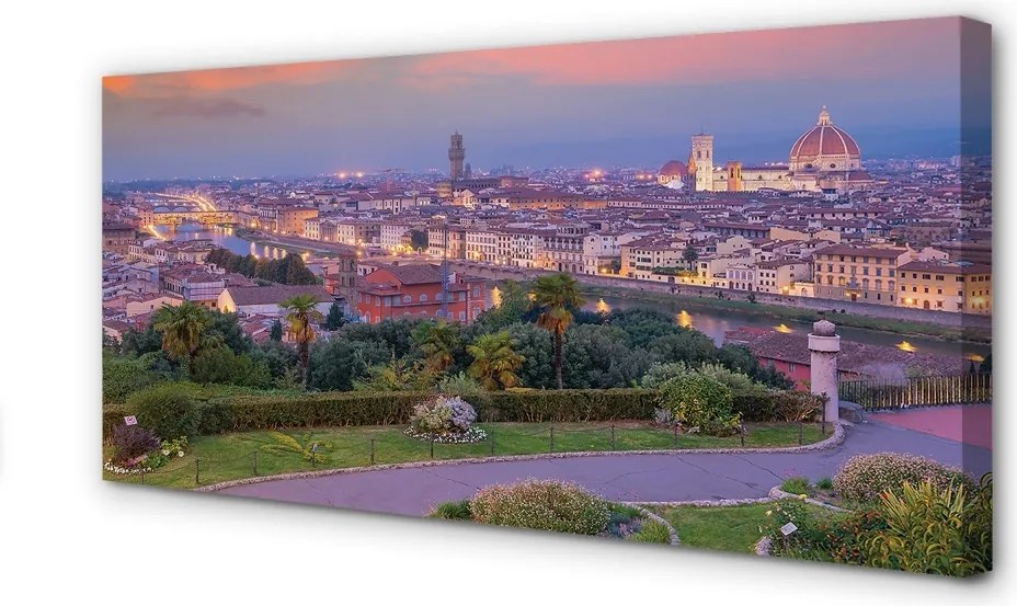 Zdjęcie na płótnie Panorama nad Włoską Rzeką