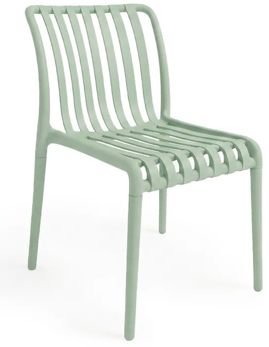 Plastikowe krzesło TREGO, zielone