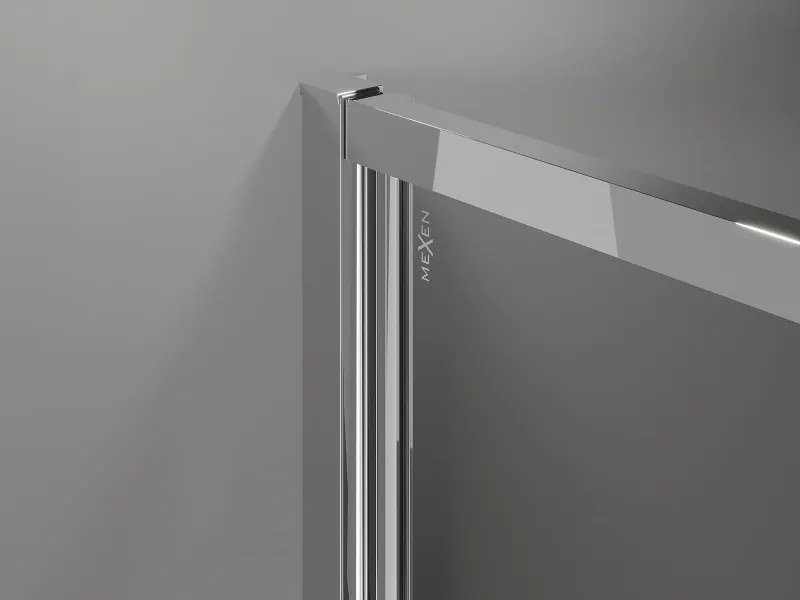 Mexen Exo-B Duo kabina prysznicowa uchylna 70 x 75 cm, transparent, chrom - 814-070-075-01-00