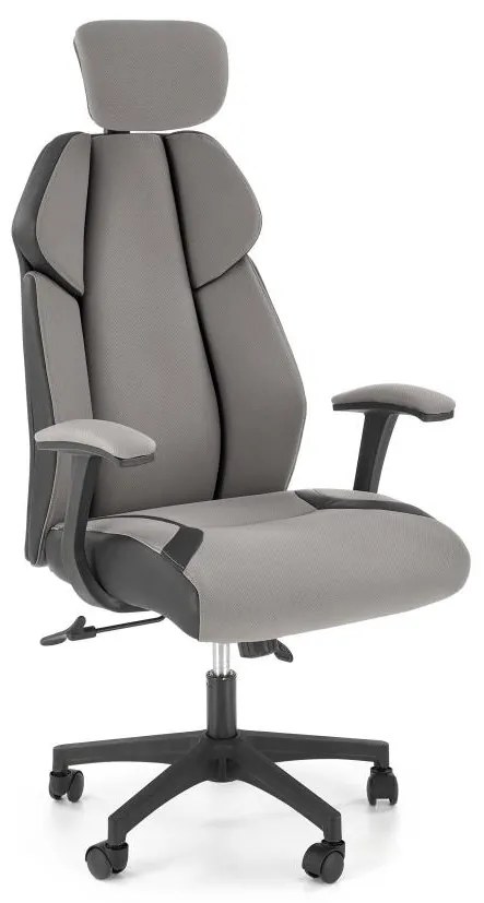 Krzesło biurowe HIRU szare/czarne