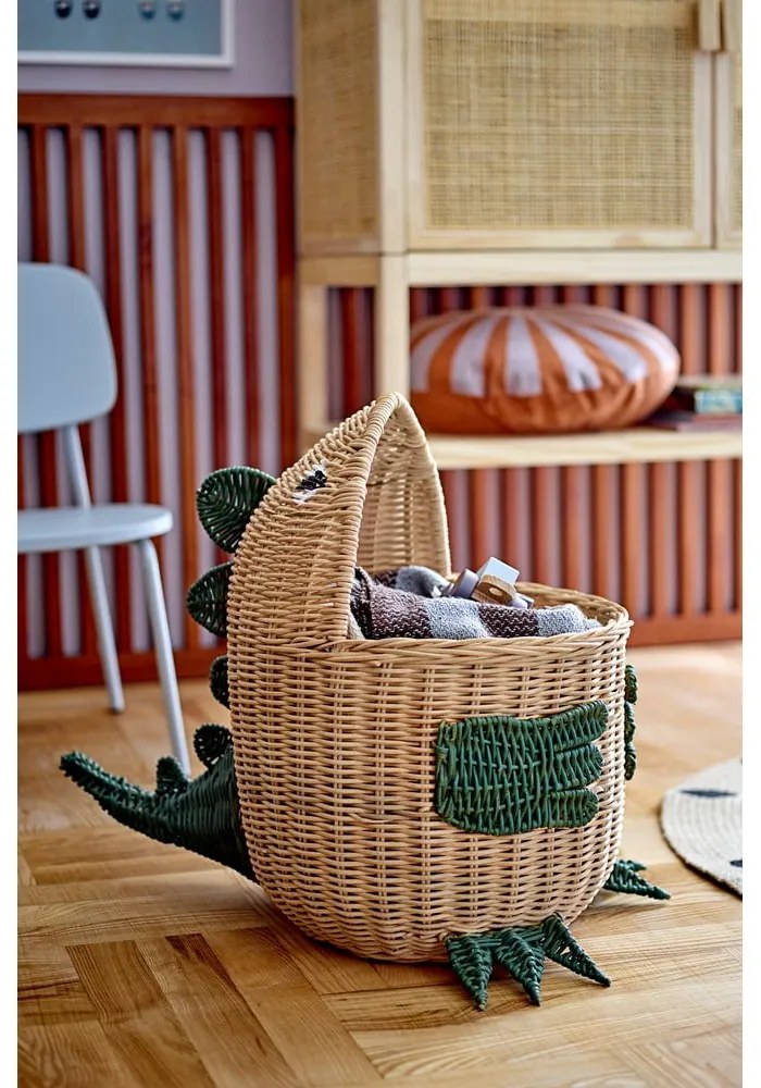 Rattanowy dziecięcy kosz na zabawki 37x57x48 cm Eddi – Bloomingville Mini