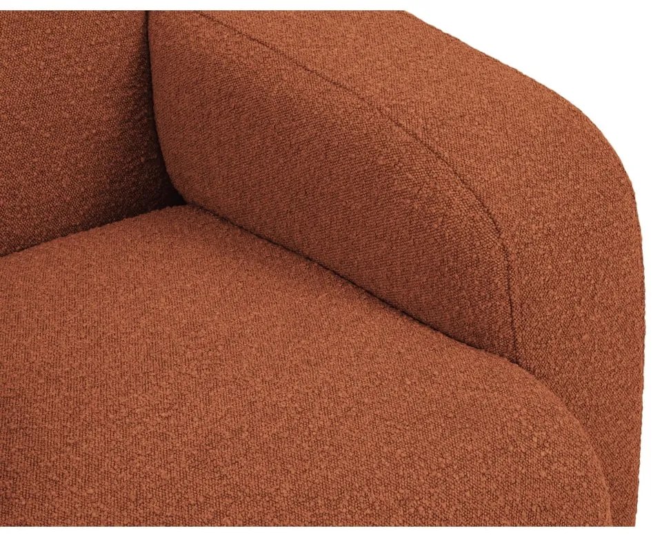 Brązowa sofa z materiału bouclé 170 cm Molino – Micadoni Home