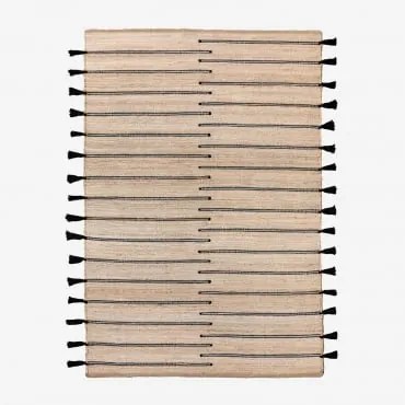 Prostokątny Dywan Z Juty I Tkaniny Plamena 225 X 300 Cm - Sklum