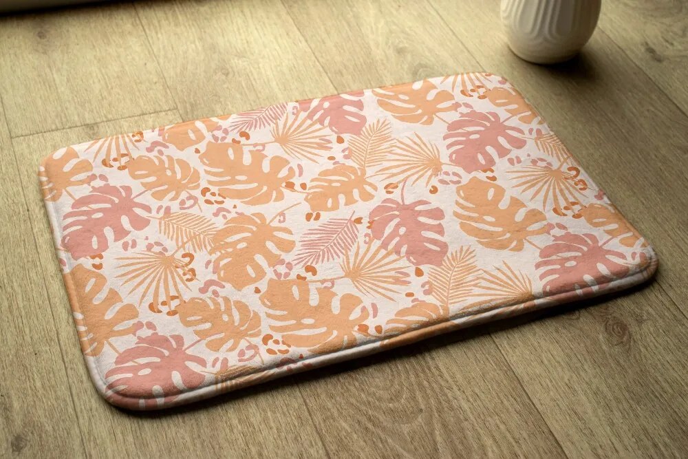 Dywanik antypoślizgowy do łazienki Dywanik antypoślizgowy do łazienki Liście Monstera wzór