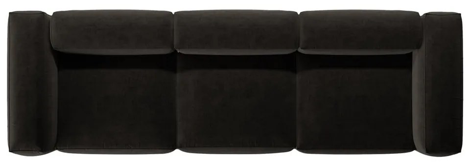 Czarna sofa 364 cm Bergamo – Cosmopolitan Design