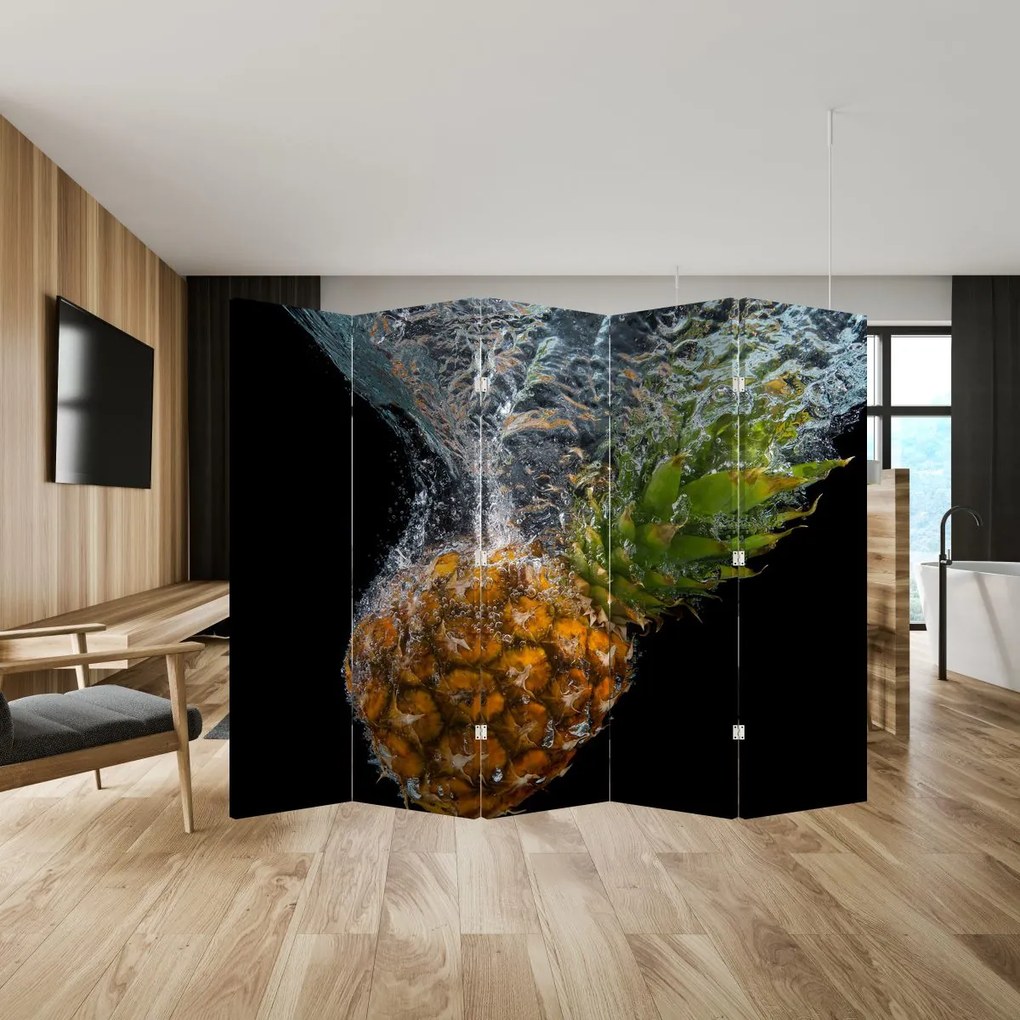 Parawan - Ananas w wodzie (210x170 cm)