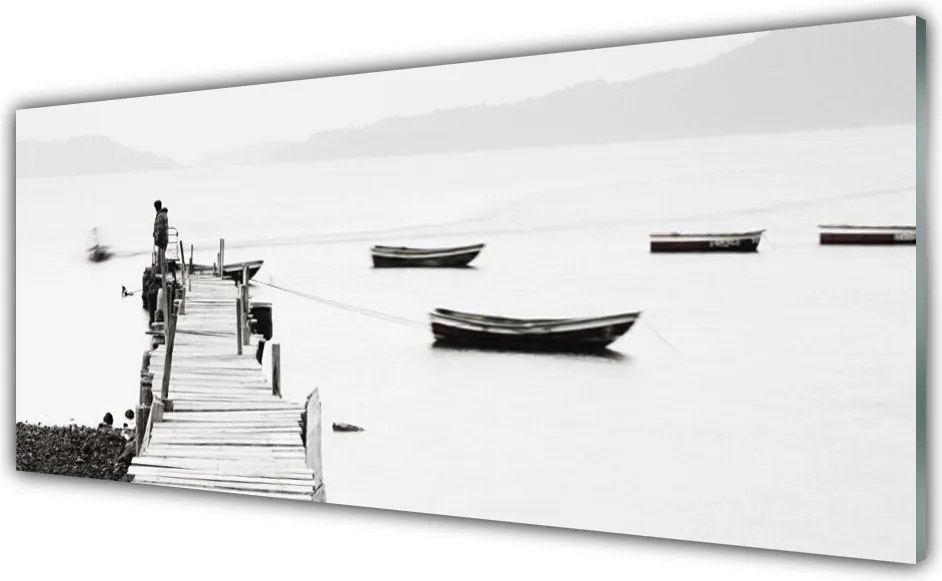 Szkło Ozdobne do Kuchni Przystań Łodzi pod Mostem