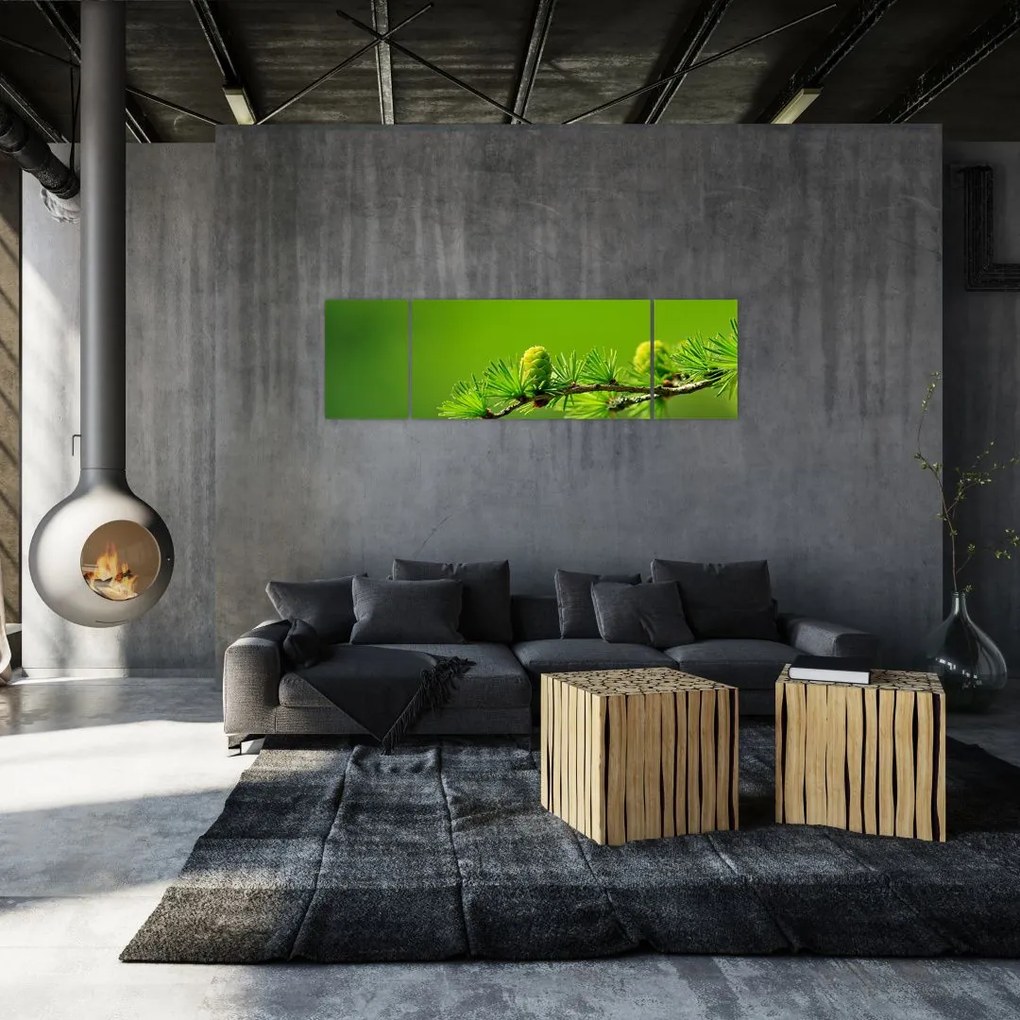 Obraz zielonej szyszki (170x50 cm)