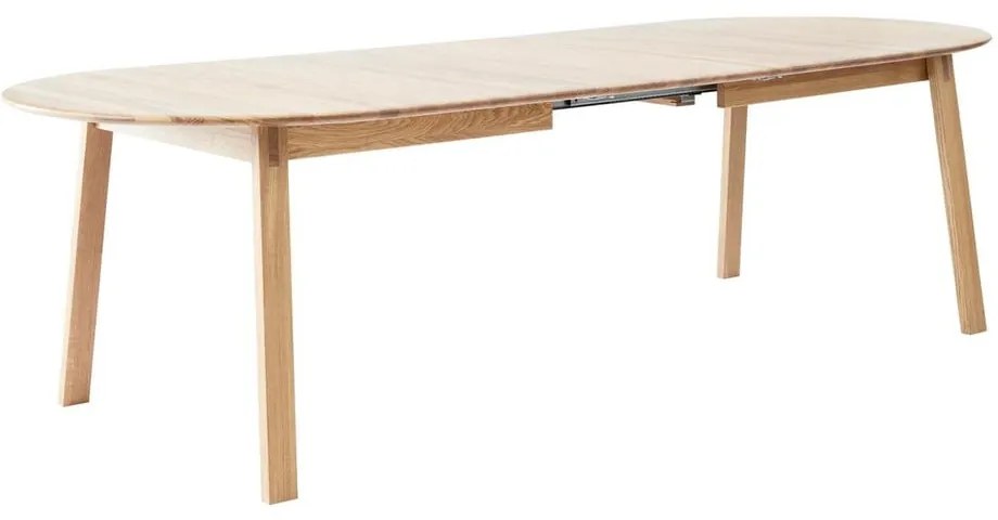 Rozkładany stół z dodatkowym blatem z litego drewna dębowego 100x220 cm Amalfi – Hammel Furniture