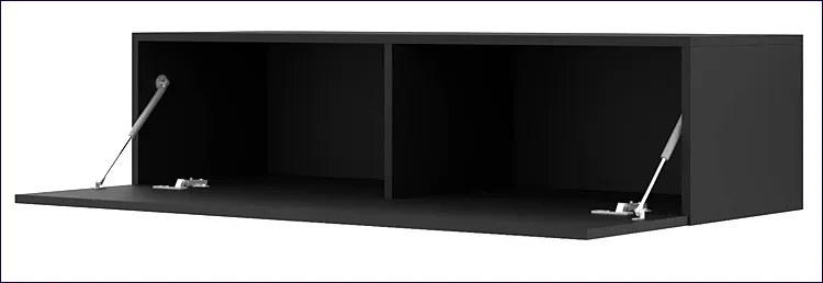 Czarna Wisząca Szafka Pod Tv 120 Cm E0-G64
