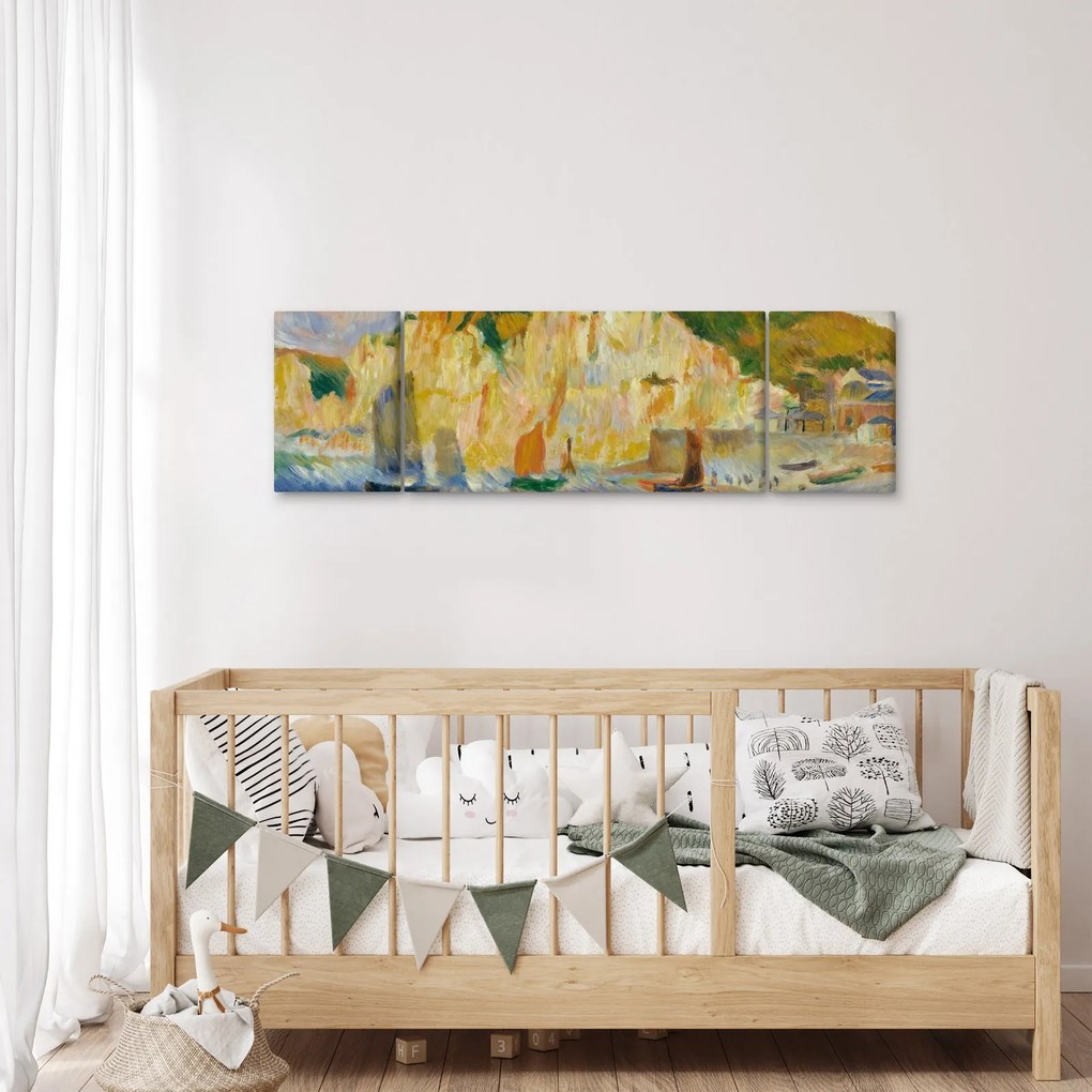 Obraz - Auguste Renoir, Sea and Cliffs, reprodukcje (170x50 cm)