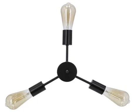 Czarna metalowa lampa wisząca Sparta – Candellux Lighting
