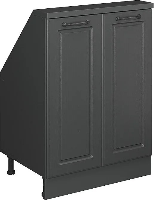 Szafka kuchenna na dach skośny antracytowy domek wiejski 60x46x81.6 r-line