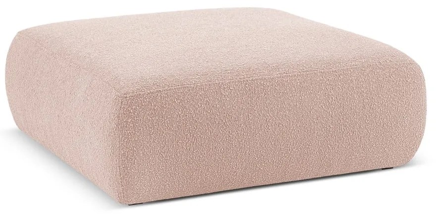 Różowy puf z materiału bouclé Molino – Micadoni Home