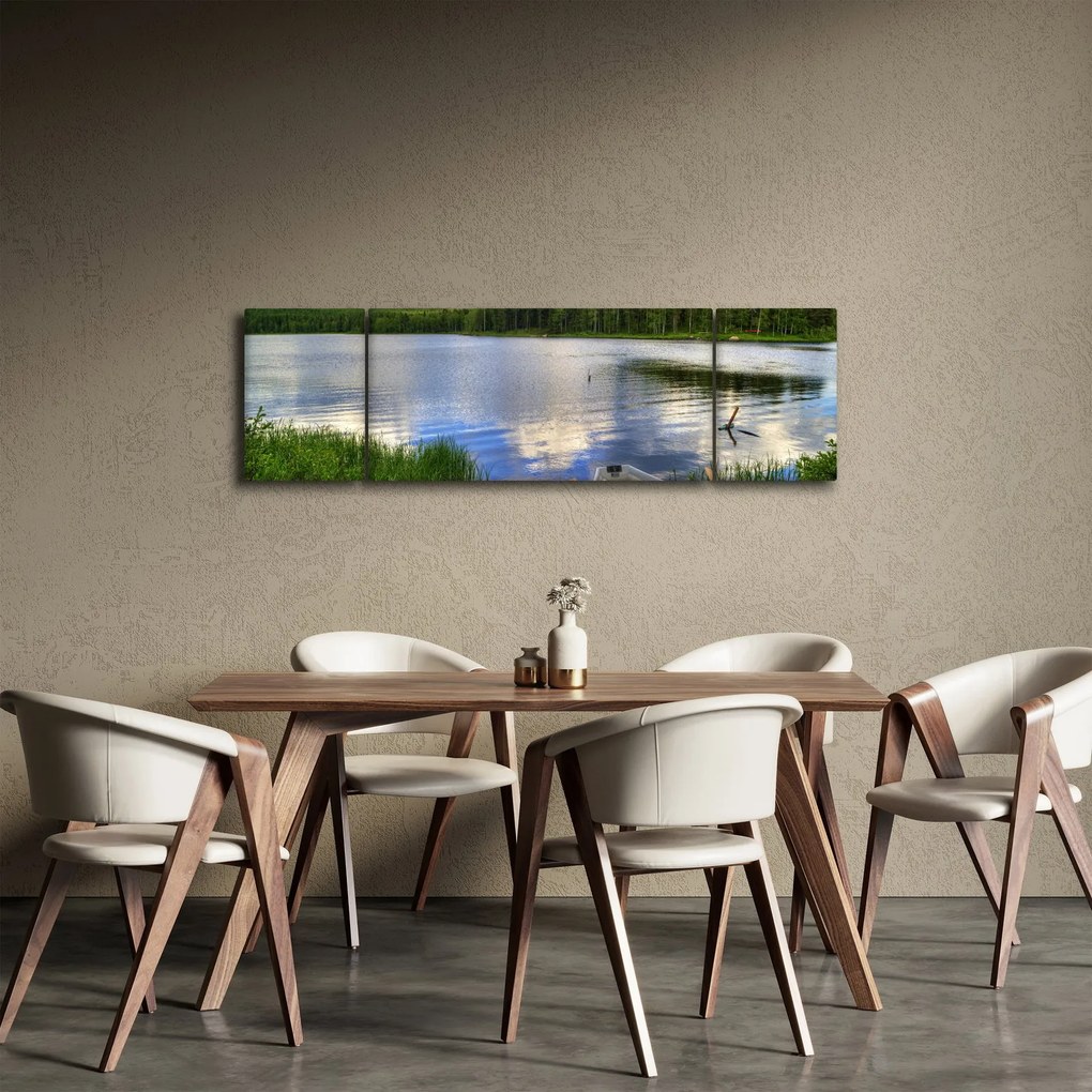 Obraz - Malownicza wioska (170x50 cm)
