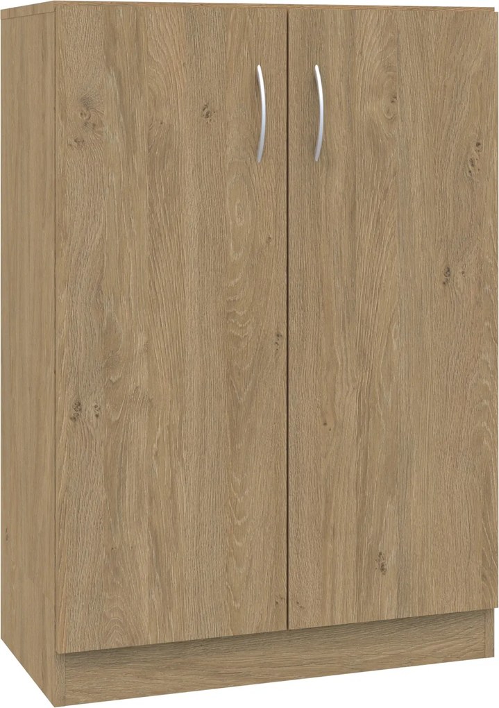 Dwudrzwiowa szafka biurowa na klucz Simple, 80x40x120,5 cm, index 80-3P-2F3