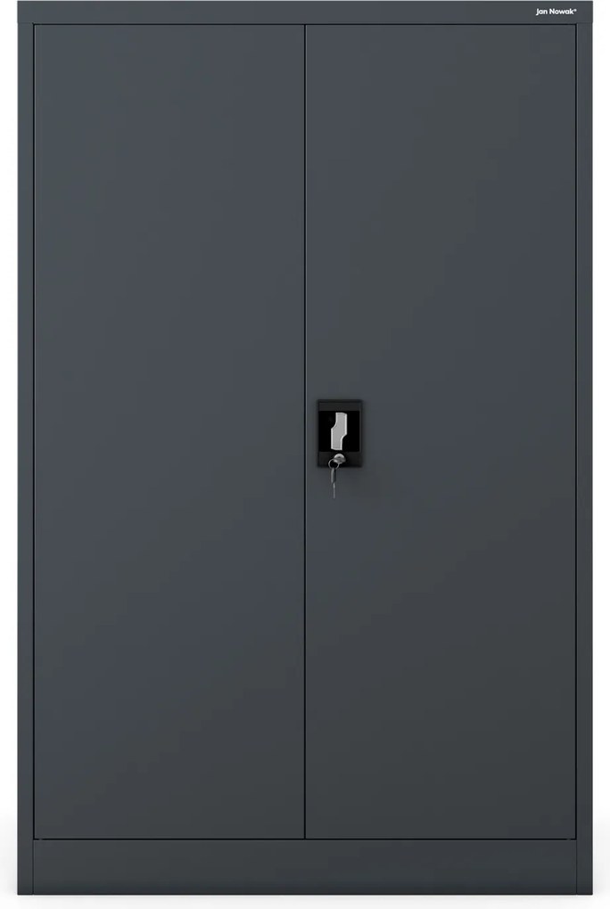Metalowa szafa aktowa Kevin 90x40x140 cm, antracyt