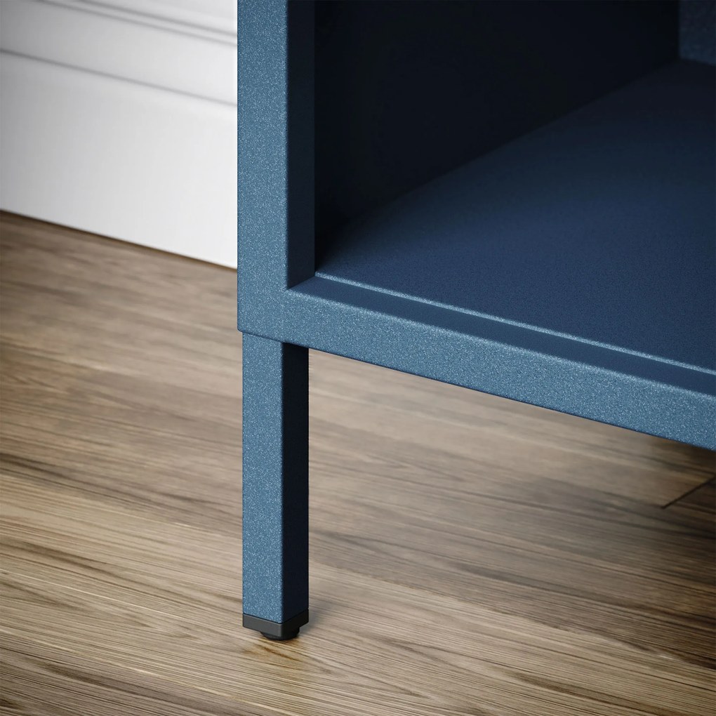 Regał na książki MARIO, 500 x 1800 x 350 mm, Modern: granatowy