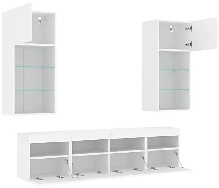 5-częściowy zestaw mebli w kolorze białym - Ramoni