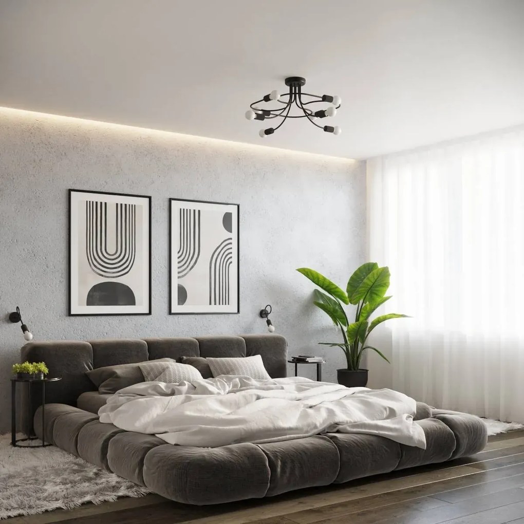 Kinkiet LEVAR czarny SOLLUX LIGHTING