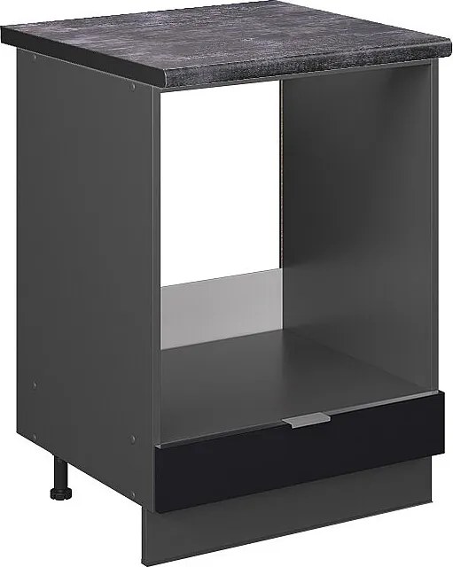 Szafka kuchenna czarne paski 60x60x82 fame-line