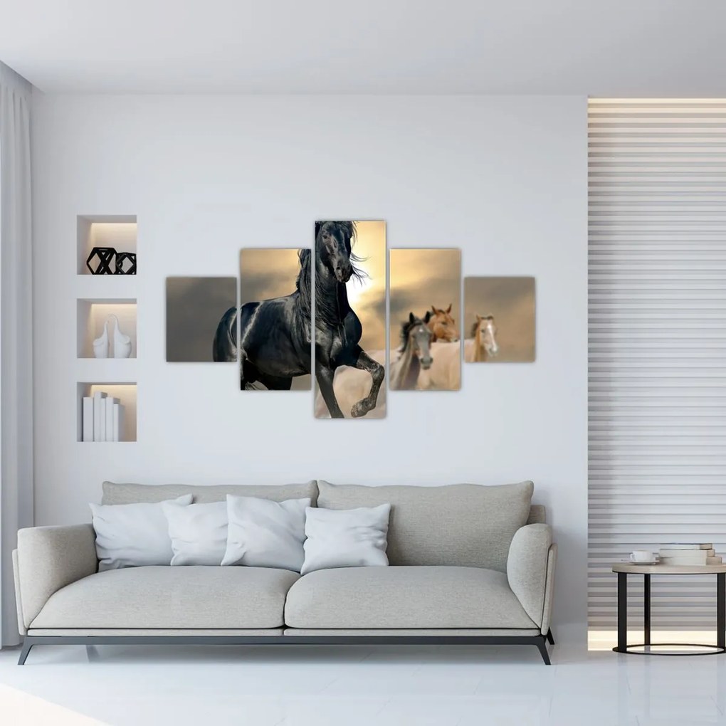 Obraz - Konie (125x70 cm)