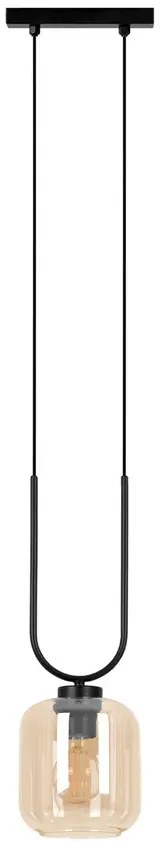 Wisząca lampa ze szklanym kloszem beżowa K2-N50