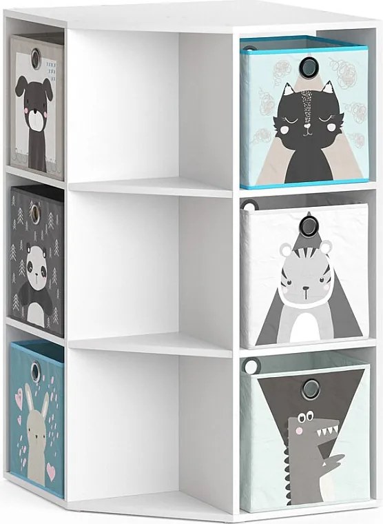 Półka dla dzieci biały 64x64x107.8 luigi