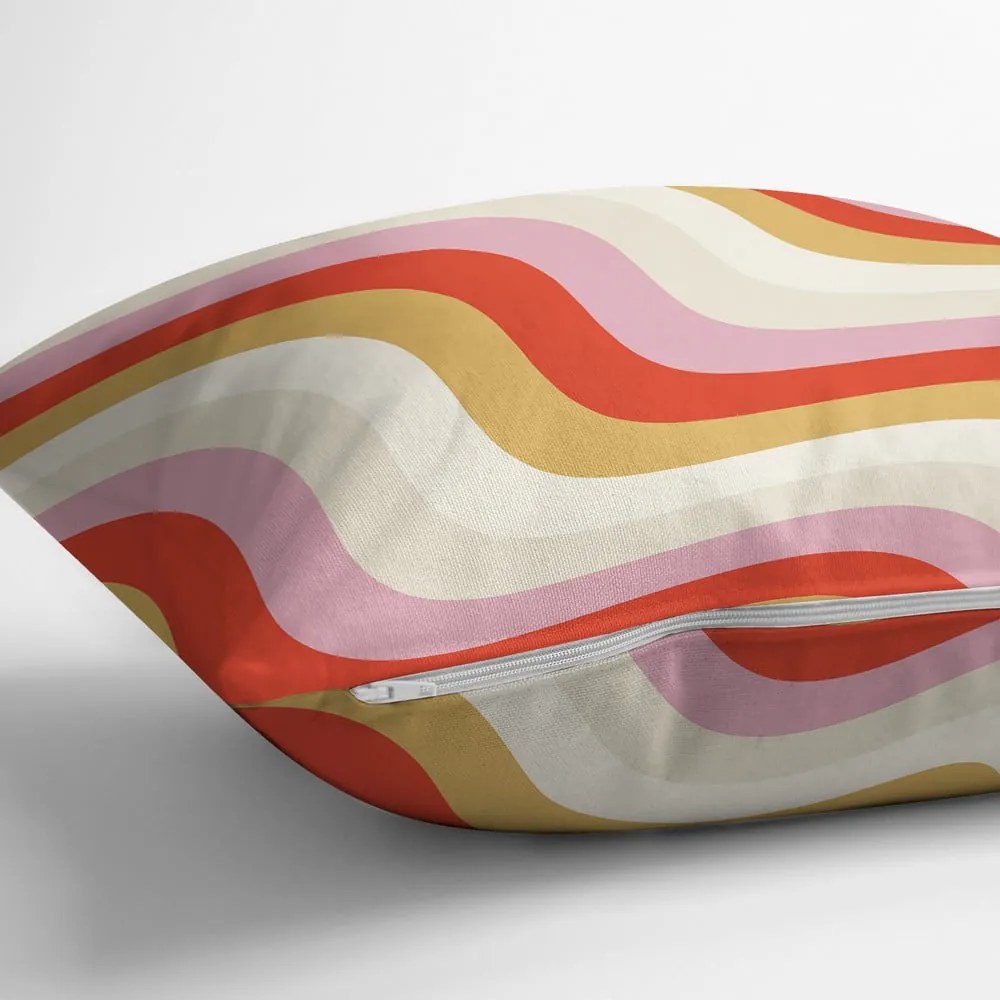 Poszewka na poduszkę 43x43 cm Creamy Raspberry Swirl – Mila Home