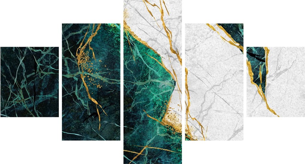 Obraz - Turkusowy marmur (125x70 cm)