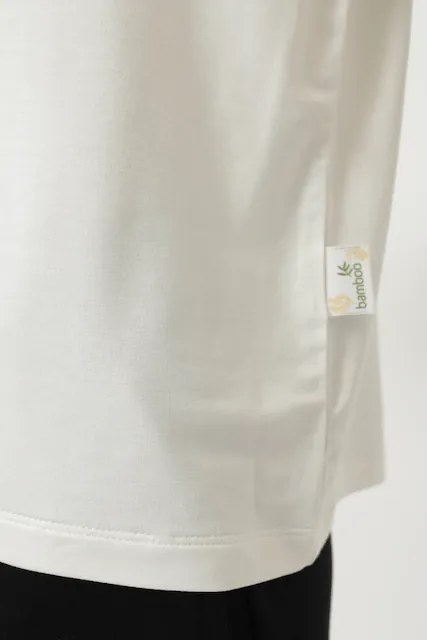 Damska bambusowa piżama CHIARA S Kremowy / Czarny