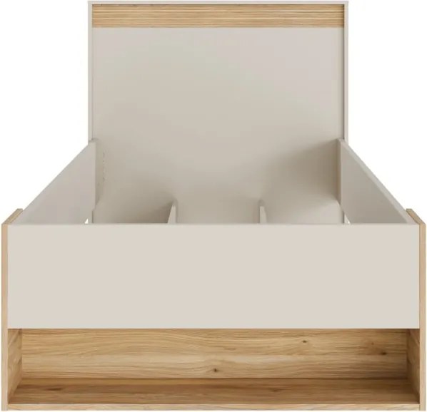 Łóżko młodzieżowe 90x200 cm z półką i szufladą Wexlin 1092
