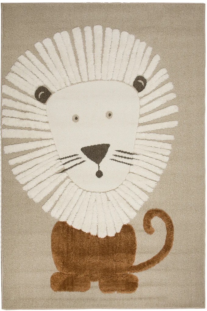 Dywan Skandi Kids Lew beżowy 100x150 Prostokąt