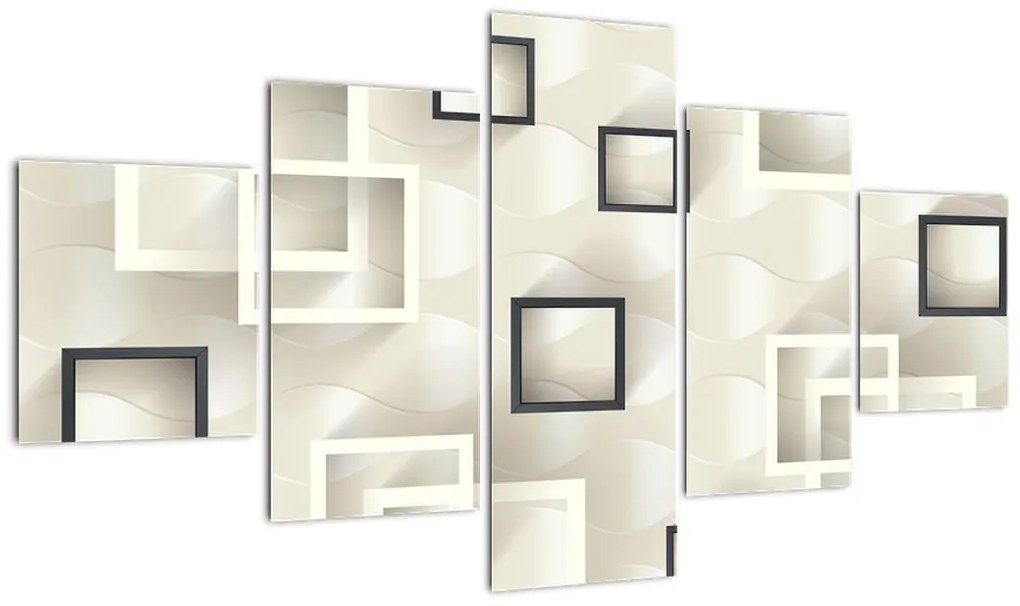 Geometryczny abstrakcyjny obraz (125x70 cm)